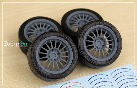 ズームオン ZR107 1/24 16インチ スプリントハート CPF ホイールセット