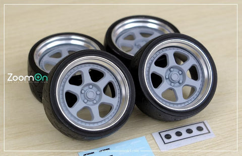 ズームオン ZR108 1/24 18インチ ワーク マイスター L1 ホイールセット