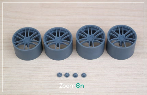 ズームオン ZR110-18 1/24 18インチ 18'' エンケイ RA039 ホイールセット(タイヤ無し)(タミヤ用)