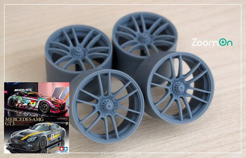 ズームオン ZR110-18 1/24 18インチ 18'' エンケイ RA039 ホイールセット(タイヤ無し)(タミヤ用)