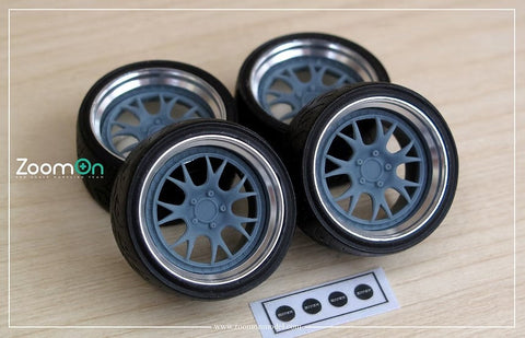 ズームオン ZR112-19 1/24 19インチ SSR Professor MS3 ホイールセット