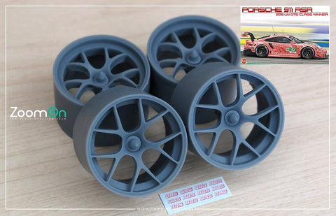 ズームオン ZR129 1/24 18インチ ポルシェ RSR ル・マン BBS ホイールセット