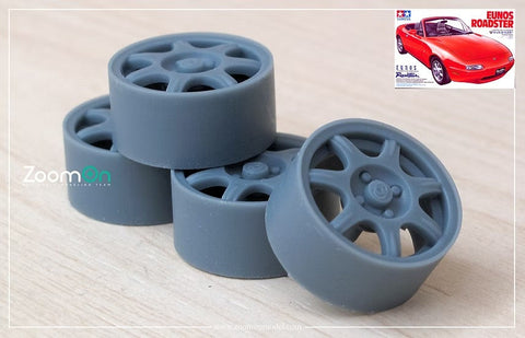 ズームオン ZR132 1/24 14インチ マツダ MX-5 (NA) ミアータ OEM ホイールセット (No tyre)