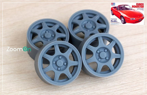 ズームオン ZR132 1/24 14インチ マツダ MX-5 (NA) ミアータ OEM ホイールセット (No tyre)