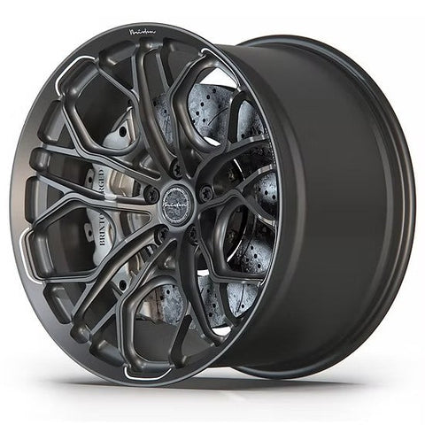 ズームオン ZR143 1/24 ブリクストンフォージド PF14 RS リムセット (5ボルトver.) フロント20インチ リア21インチ (タミヤ用)