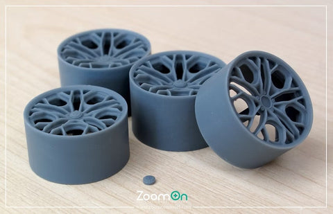 ズームオン ZR143 1/24 ブリクストンフォージド PF14 RS リムセット (センターロックver.) フロント20インチ リア21インチ (タミヤ用)