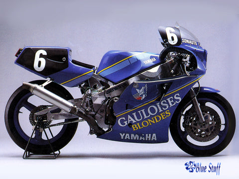 ブルースタッフ BS 12-001 1/12 ヤマハ FZR750 "ゴロワーズ" Bol d'or 1985 - 1/12デカール フジミBike-5 141312用