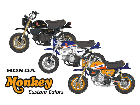ブルースタッフ BS 12-018 1/12 ホンダ 125 モンキー カスタムカラー - 1/12デカール タミヤ14134用