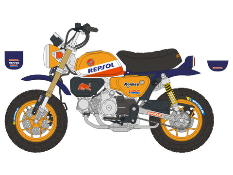 ブルースタッフ BS 12-018 1/12 ホンダ 125 モンキー カスタムカラー - 1/12デカール タミヤ14134用