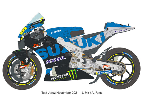 ブルースタッフ BS 12-032 1/12 スズキ GSX-RR 2021 - 1/12デカール タミヤ14139用