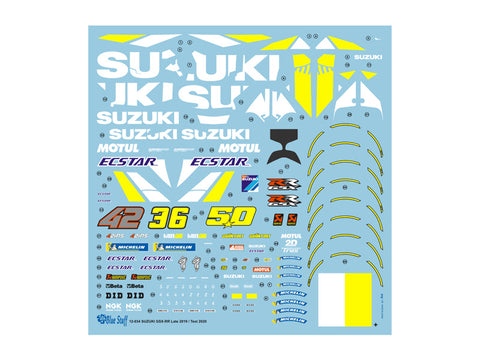 ブルースタッフ BS 12-034 1/12 スズキ GSX-RR 2019 / Test 2020 - 1/12デカール タミヤ14139用