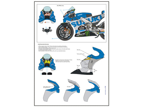 ブルースタッフ BS 12-036 1/12 スズキ GSX-RR 2022 - 1/12デカール タミヤ14139用
