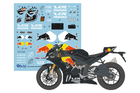 ブルースタッフ BS 12-052 1/12 ホンダ CBR1000RR-R SP - トレーニングバイク レプリカ / ヨハン・ザルコ 24' - 1/12デカール タミヤ14138 / 14141用