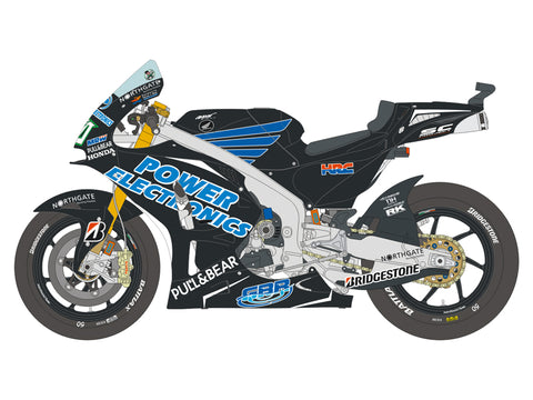 ブルースタッフ BS 12-054 1/12 ホンダ RCV Aspar アメリカ GP 2015 / ニッキー・ヘイデン - E. Laverty - 1/12デカール タミヤ14130用