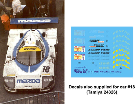 ブルースタッフ BS 24-014 1/24 マツダ 787B ル・マン24時間 1991 Additives - 1/24デカール タミヤ24326 / 24352用