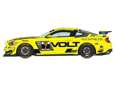 ブルースタッフ BS 24-017 1/24 フォード マスタング GT4 ボルトレーシング 2018 - 1/24デカール タミヤ24354用