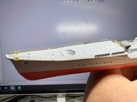 MUYIモデル PET350002 1/350 日本海軍 駆逐艦「雪風」（1945年）用 チェーン・手すり エッチングパーツ（タミヤ 78020/25218-6000対応） 超精密3Dプリントキット 1個入り