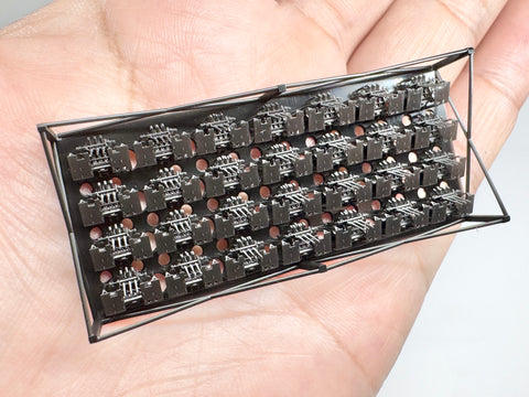 MUYIモデル XZ350004 1/350 九六式25mm三連装機銃（防盾付き）（LPR） 超精密3Dプリントキット（28パーツ）