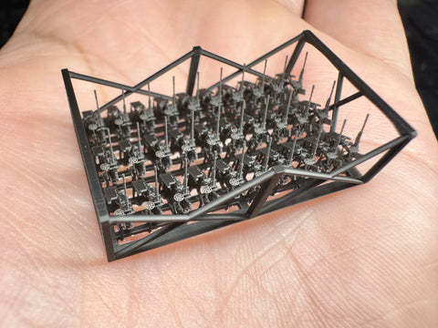 MUYIモデル XZ350010 1/350 九六式25mm機銃（防盾付き） 超精密3Dプリントキット（28パーツ）