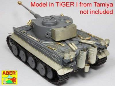 アベール 16143 1/16 ドイツ タイガーI E型 第501重戦車大隊チェニジア-サイドフェンダー（タミヤ，タコム用）