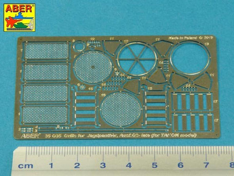 アベール 35G35 1/35 ドイツ ヤークトパンサーG・ヤークトパンサーG2用エンジングリル(タコム用)