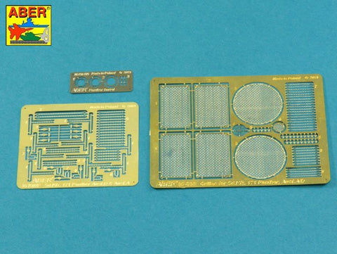 アベール 35K02T 1/35 ドイツ パンサーA/D型 ボックスフルセット エッチング アルミ砲身他(タコム用)