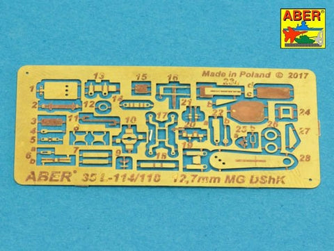 アベール 35L114 1/35 ロシア WWII 12.7ｍｍDShK機関銃 車載型用銃身