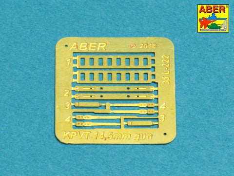 アベール 35L222 1/35 ロシア ZPU2・ZPU4対空機関砲用 14.5mm 砲身（MENG用)