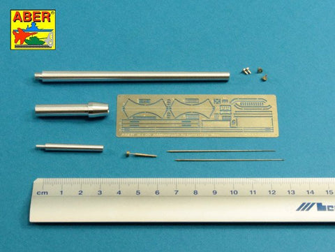 アベール 35L225 1/35 ドイツ マウス超重戦車用 砲身 主砲・副砲・アンテナセット（タコム用)