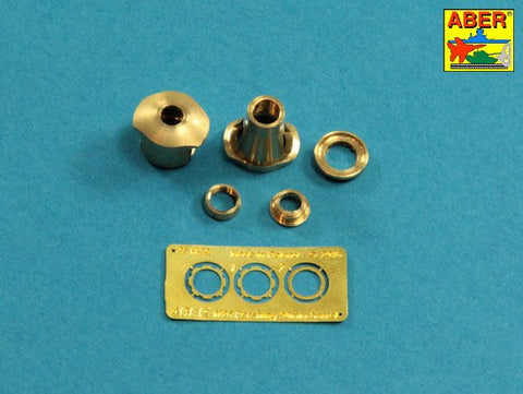 アベール 35L242 1/35 アメリカ M26パーシング（T26E3）用90mmM3砲身マズルブレーキ付(タミヤ用)