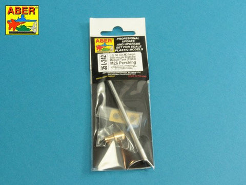 アベール 35L242 1/35 アメリカ M26パーシング（T26E3）用90mmM3砲身マズルブレーキ付(タミヤ用)