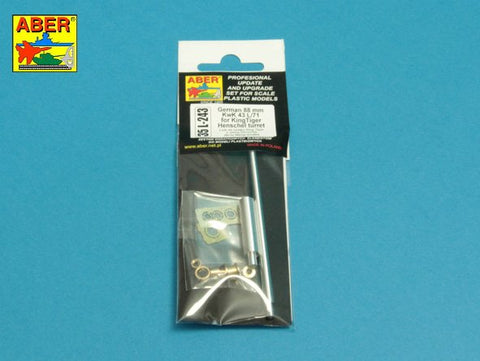 アベール 35L243 1/35 ドイツ キングタイガー ヘンシェル砲塔型 8.8cmKwk43砲身（MENG用)