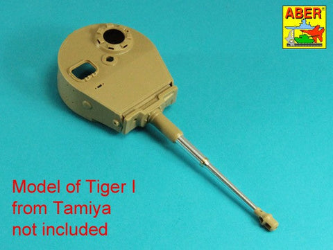 アベール 35L334 1/35 ドイツ タイガーI E型用 88mm砲身 マズルブレーキ無し（汎用）