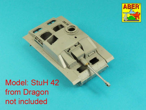 アベール 35L336 1/35 ドイツ  III号突撃砲F8/G型,IV号突撃砲用 7,5 cm Kwk 40 L/48 砲身 マズルブレーキ無し（汎用）