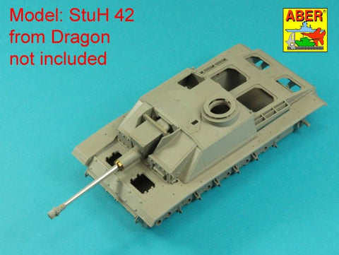 アベール 35L336 1/35 ドイツ  III号突撃砲F8/G型,IV号突撃砲用 7,5 cm Kwk 40 L/48 砲身 マズルブレーキ無し（汎用）