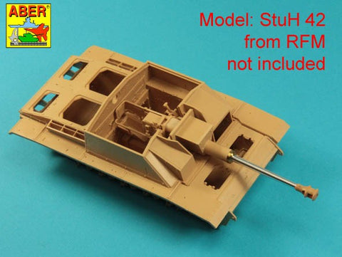 アベール 35L336 1/35 ドイツ  III号突撃砲F8/G型,IV号突撃砲用 7,5 cm Kwk 40 L/48 砲身 マズルブレーキ無し（汎用）