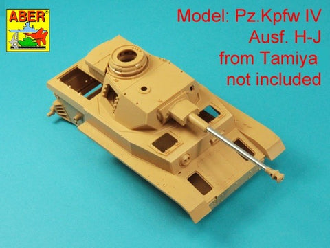 アベール 35L337 1/35 ドイツ  IV号戦車G後期/H/J型 7,5 cm 40 L/48 砲身 マズルブレーキ無し（タミヤ用）