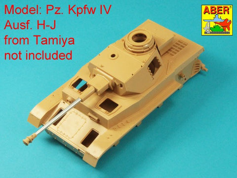 アベール 35L337 1/35 ドイツ  IV号戦車G後期/H/J型 7,5 cm 40 L/48 砲身 マズルブレーキ無し（タミヤ用）