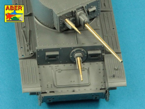 アベール 48L32 1/48 ドイツ ZB37機関銃銃身（35t・38t用)2本