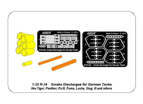 アベール R34 1/35 ドイツ戦車用3連装発炎筒発射機