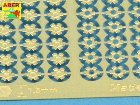 アベール R40 1/16 ヘキサゴナルボルト・ナット1.5ｍｍ 1/16スケール用