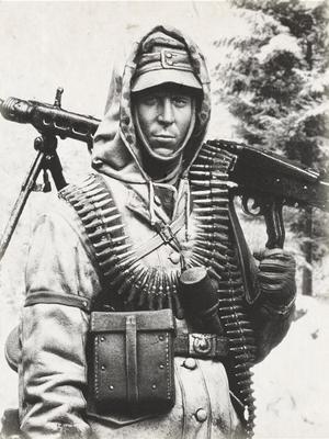 アンドレアミニチュアズ EK48-F008 1/48 MG42機関銃手 親衛隊二等兵 1944年