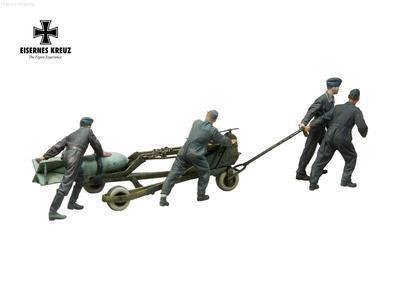 アンドレアミニチュアズ EK48-F010 1/48 ドイツ空軍 爆弾運搬チーム 1940年