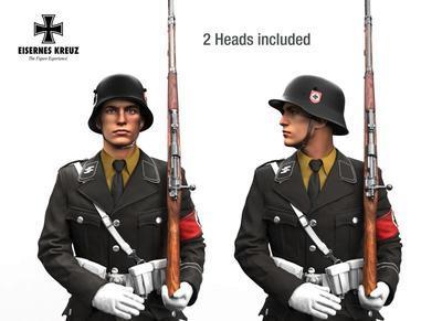 アンドレアミニチュアズ EK48-F011 1/48 儀仗兵部隊 LAH ガチョウ足行進をする兵士 1939年（ホワイトメタル3体入り）