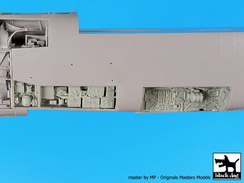 ブラックドッグ A32010 1/32 A-7 コルセア II レーダー+エレクトロニック+ホイールベイ (トランぺッター用)