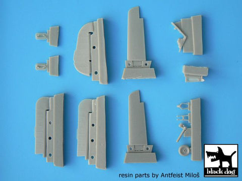 ブラックドッグ A48004 1/48 フォッケウルフ FW 190 ディテールセット、レジンパーツ13点（エデュアルド 用）