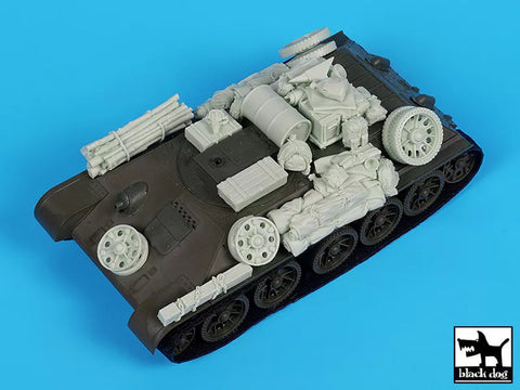 ブラックドッグ T35324 1/35 T 34 Tyagach model  1944 アクセサリーセット(ズベズダ用)