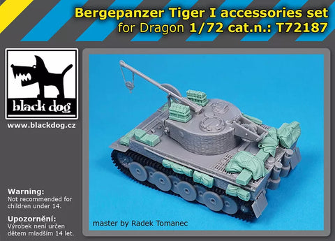 ブラックドッグ T72187 1/72 ベルゲパンツァー タイガー I アクセサリーセット  (ドラゴン用)