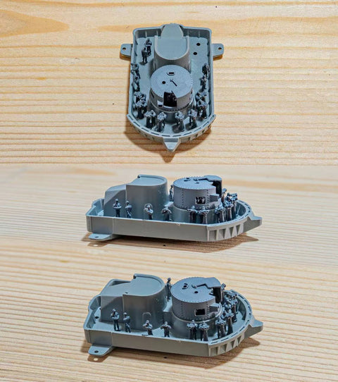 バンカースタジオ BFSET350058 1/350 WWII 日本海軍 将校&艦橋要員(120体入り)