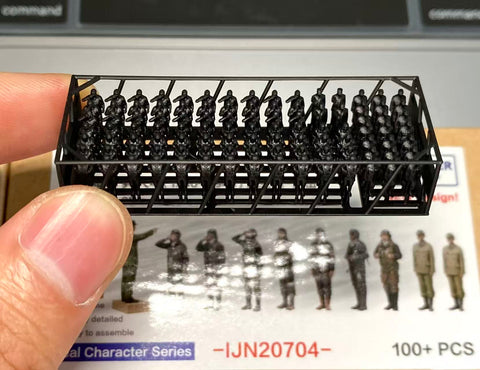 バンカースタジオ IJN20704 1/200 WWII日本海軍 フィギュアセット 4 航空母艦 出撃前 1940-1945年